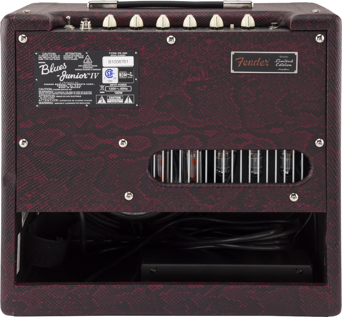 Blues Junior IV Red Snakeskin